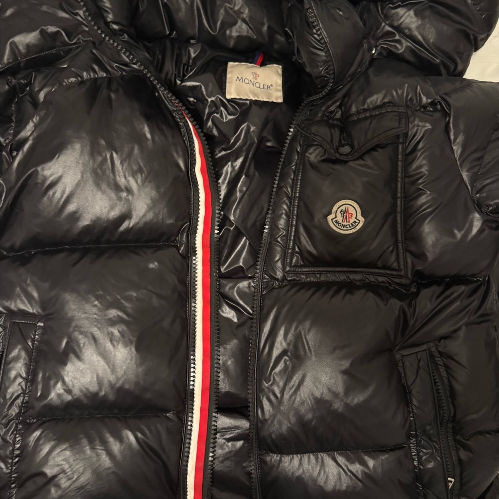 Moncler Shiny Black Down Jacket